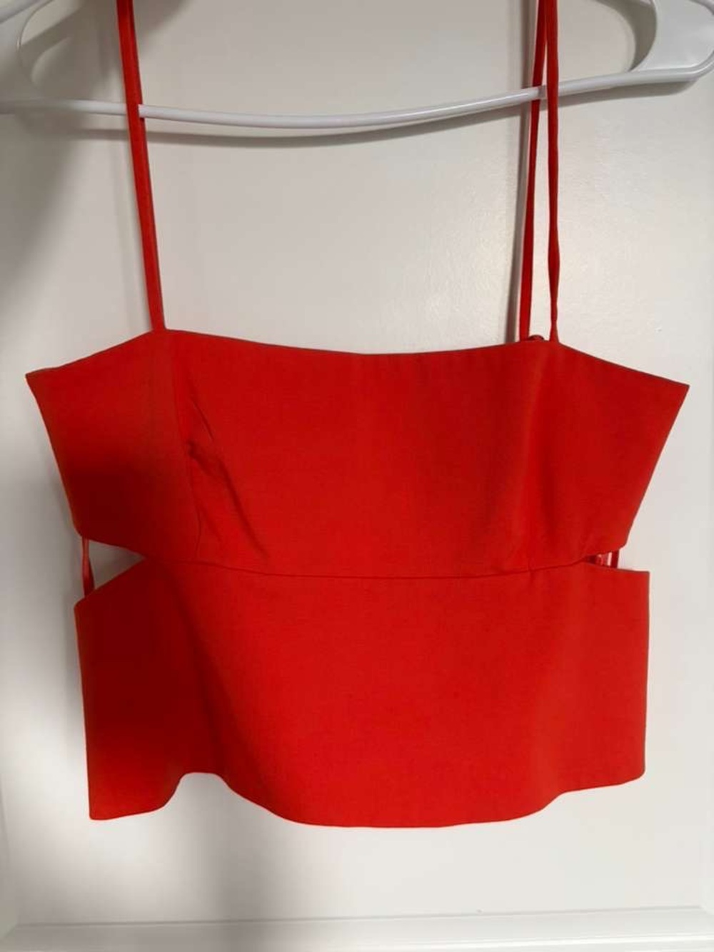 Zara Orange  Crop Top with cut out